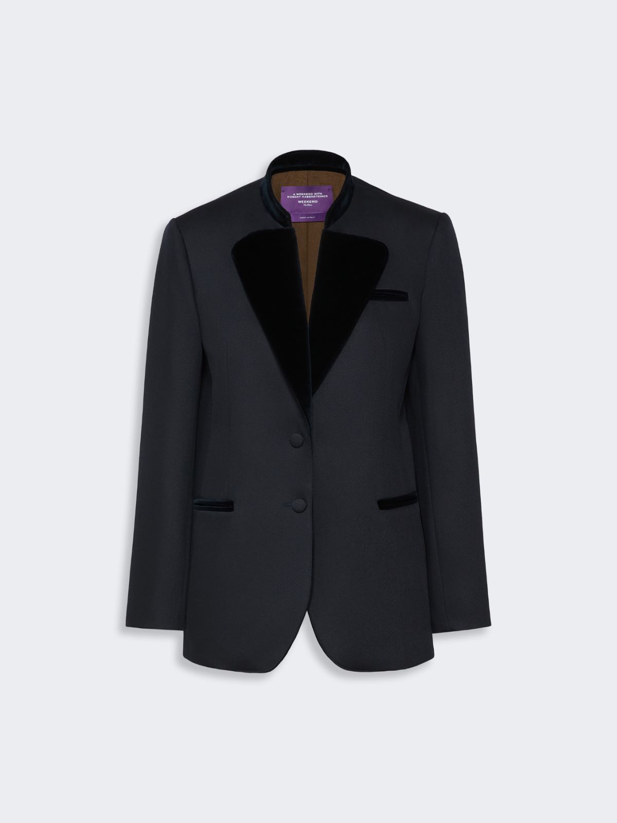 Wool cavalry twill single-breasted blazer - Weekend Max Mara - 6