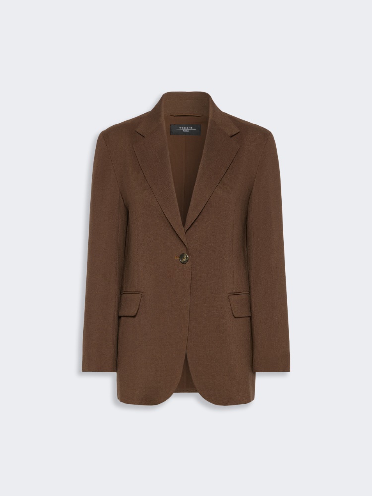 Single-breasted woollen cloth blazer - Weekend Max Mara - 2
