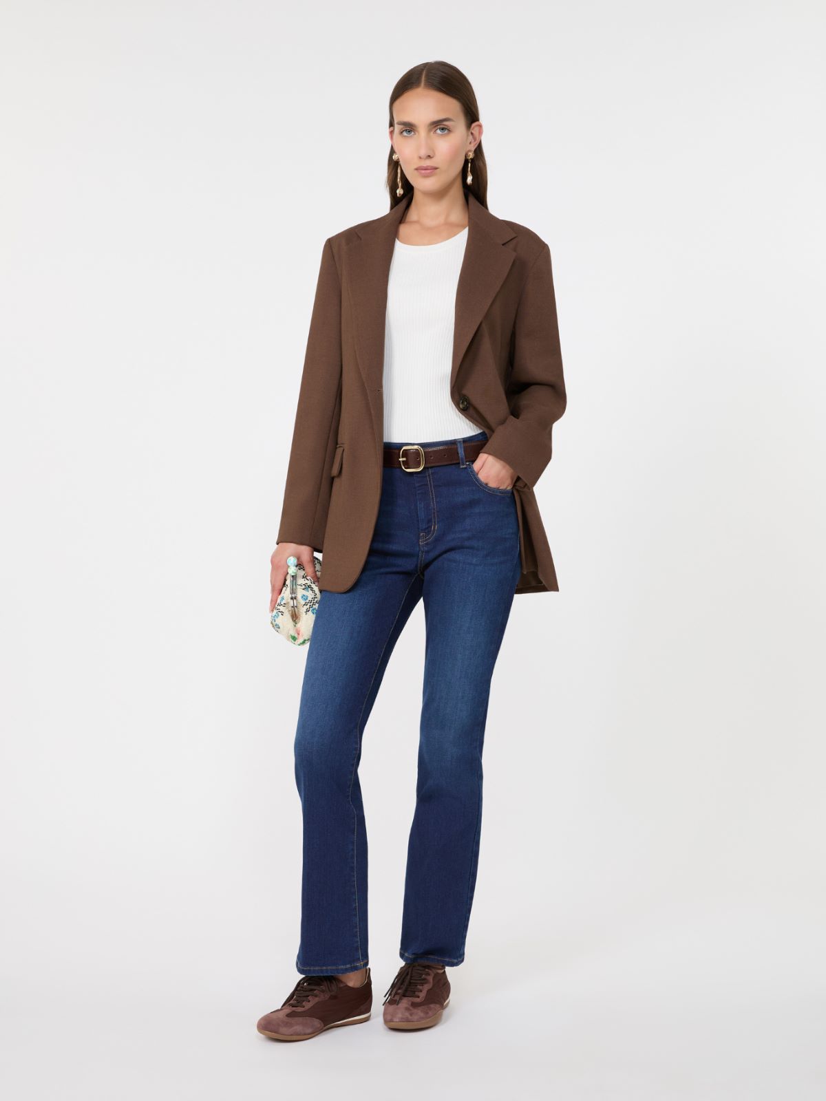 Single-breasted woollen cloth blazer - Weekend Max Mara