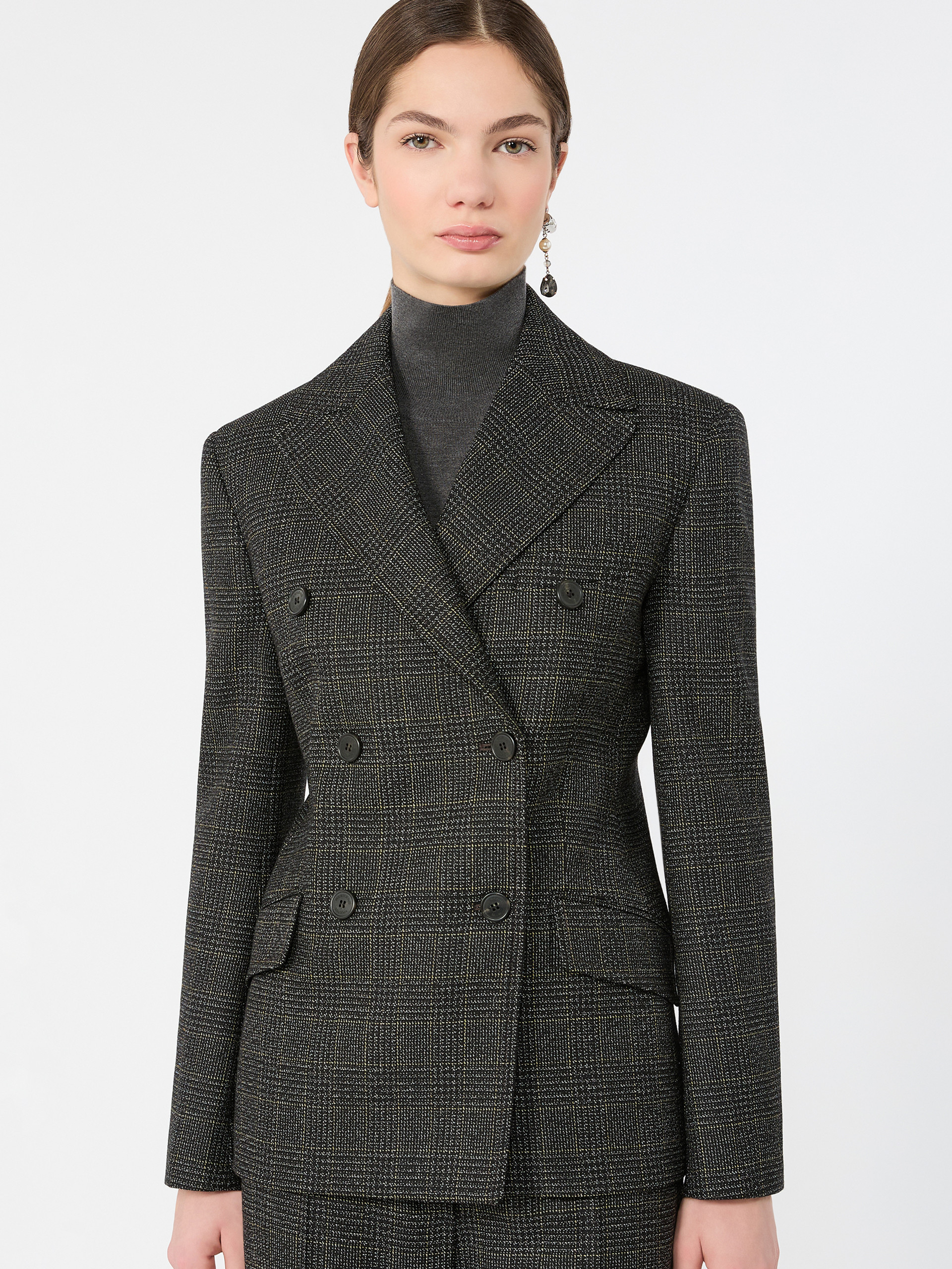 Prince of Wales check wool blazer - Weekend Max Mara - 4