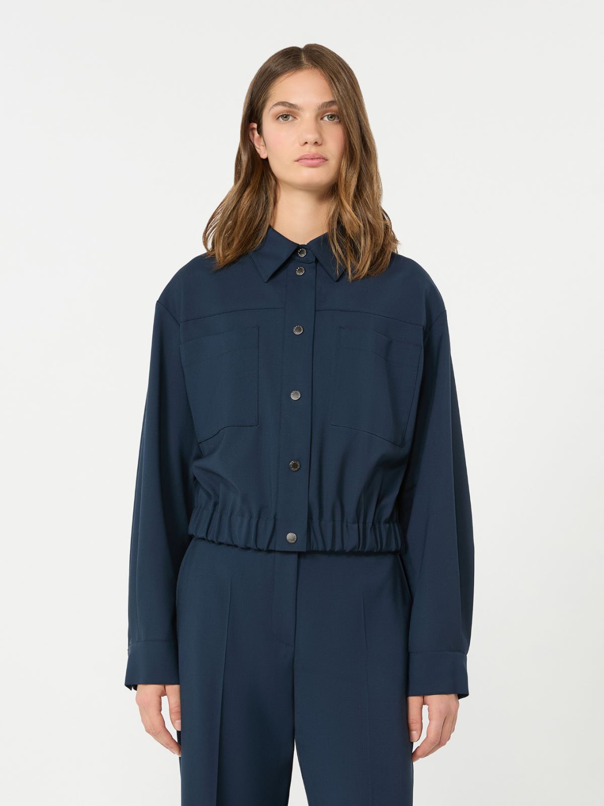 Short woollen cloth jacket - NAVY - Weekend Max Mara - 2