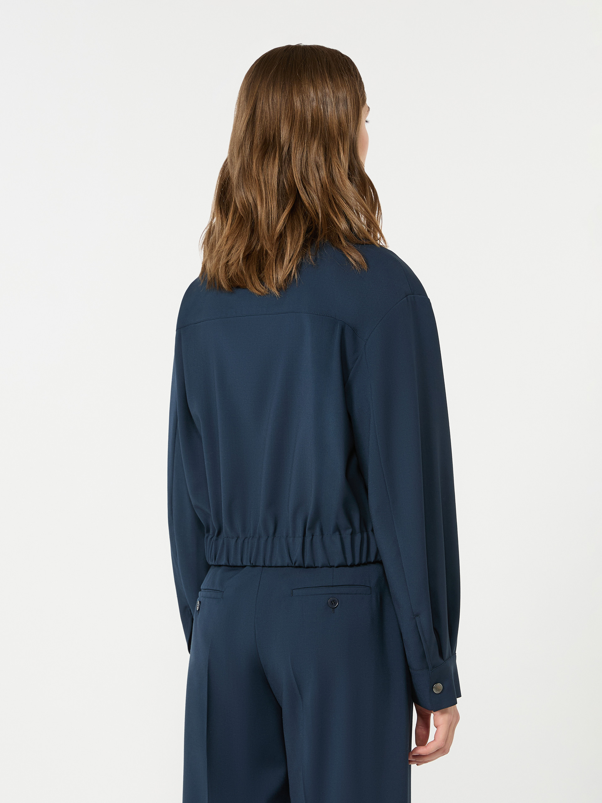 Short woollen cloth jacket - NAVY - Weekend Max Mara - 3