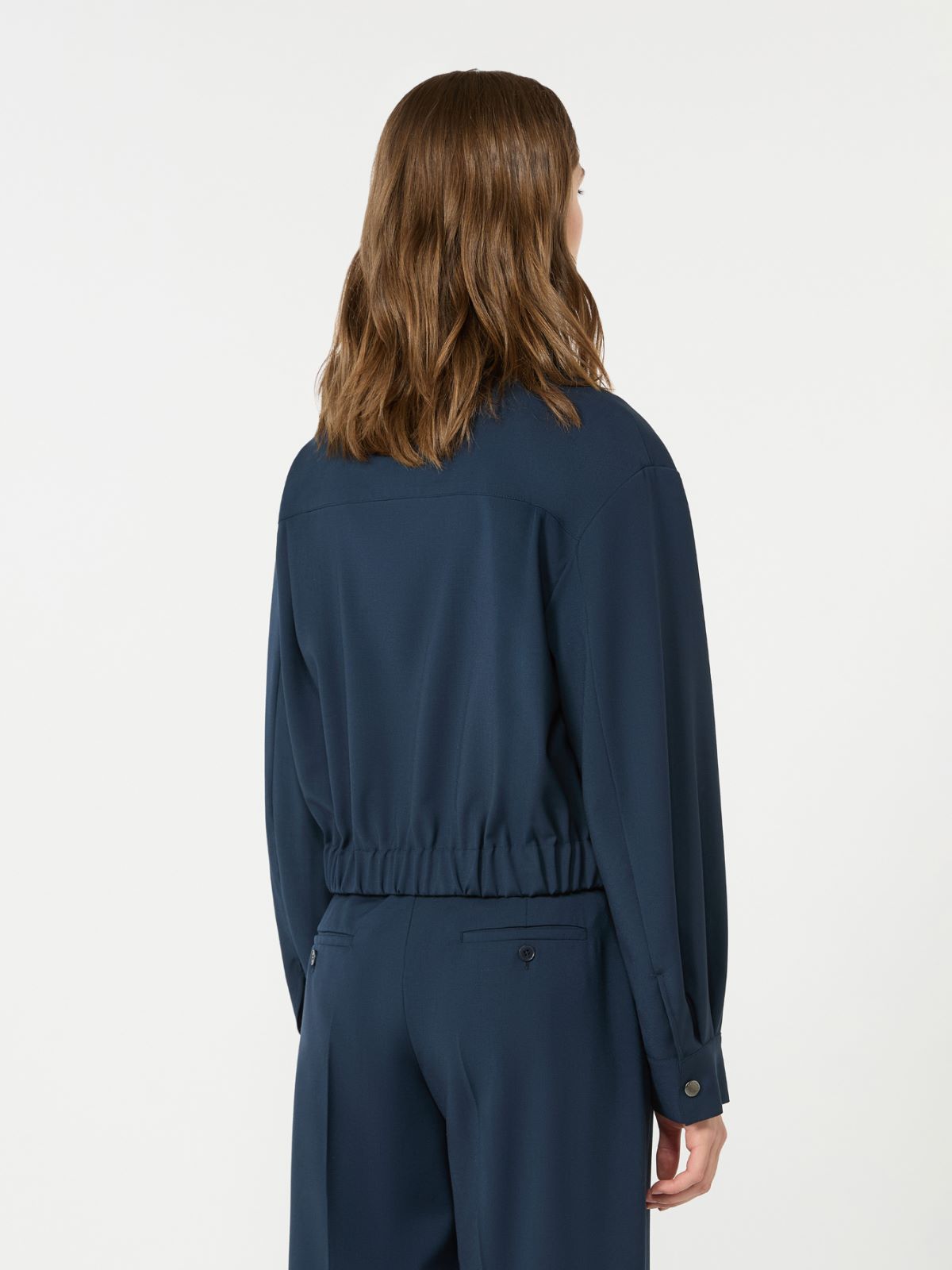 Short woollen cloth jacket - NAVY - Weekend Max Mara - 3