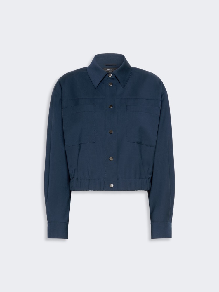 Short woollen cloth jacket - NAVY - Weekend Max Mara - 2