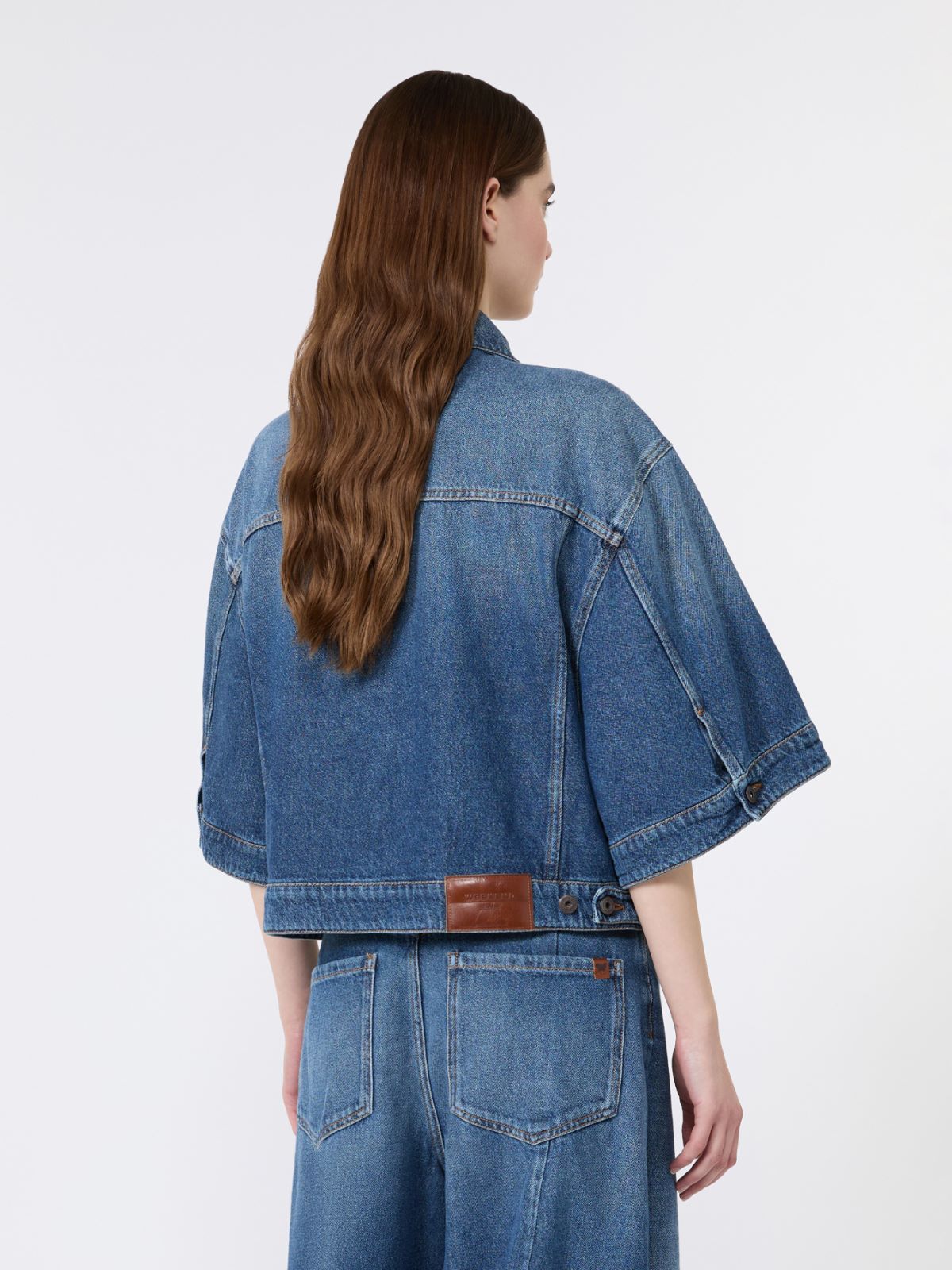 Cotton denim jacket - NAVY - Weekend Max Mara - 3
