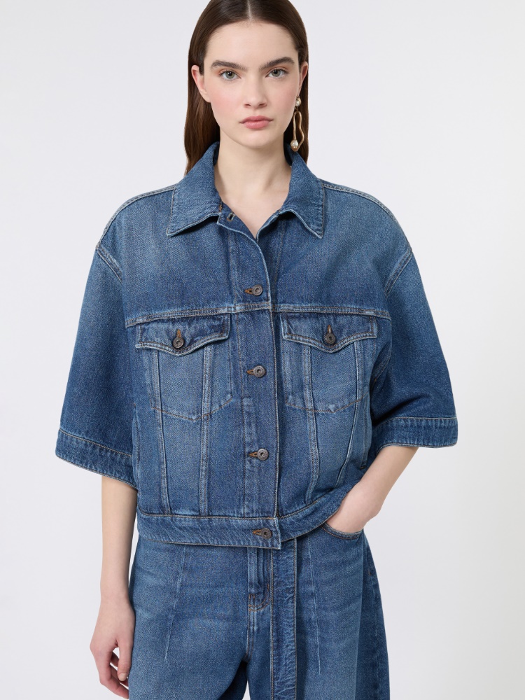 Cotton denim jacket - NAVY - Weekend Max Mara