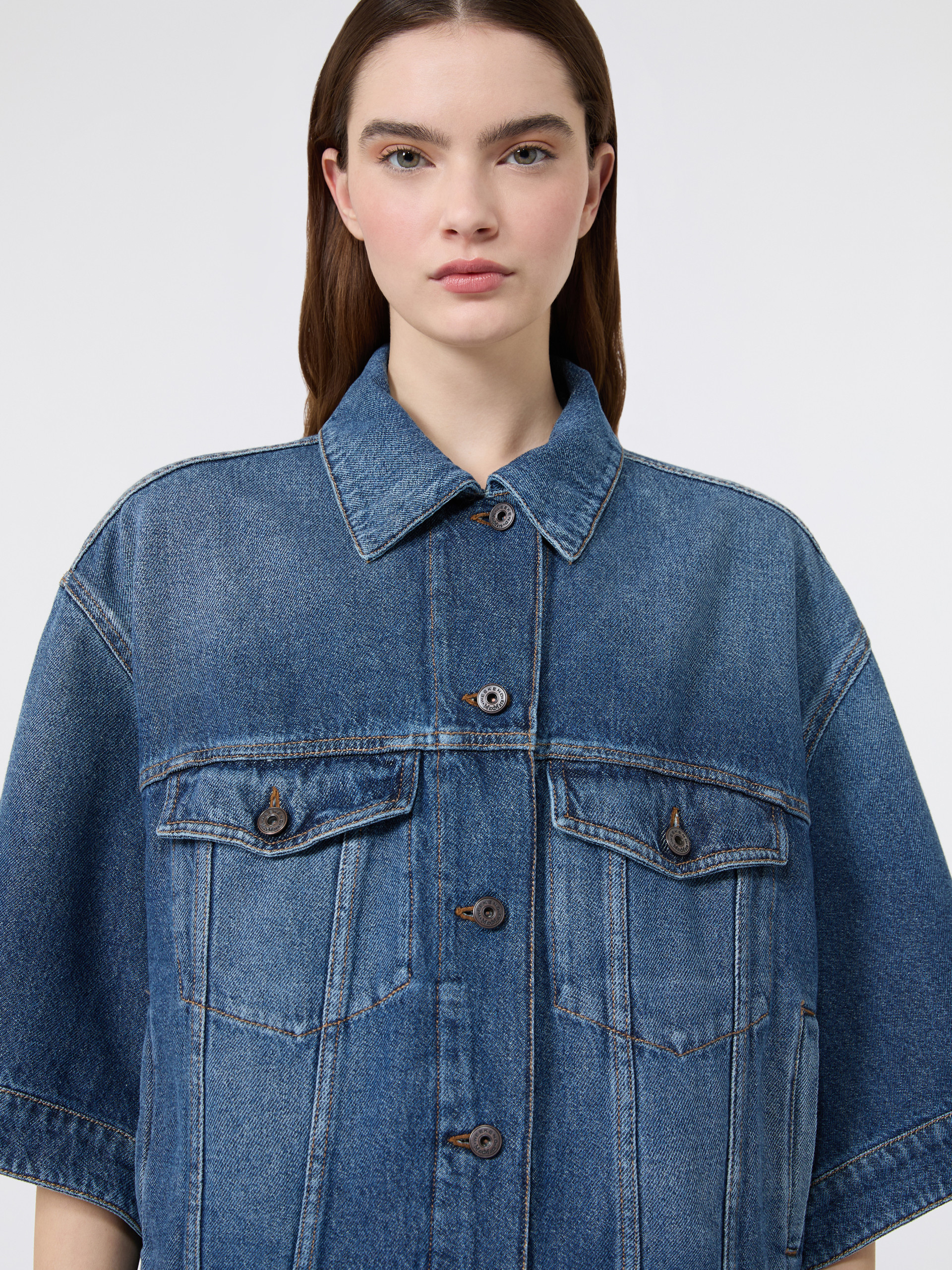 Cotton denim jacket - NAVY - Weekend Max Mara - 5
