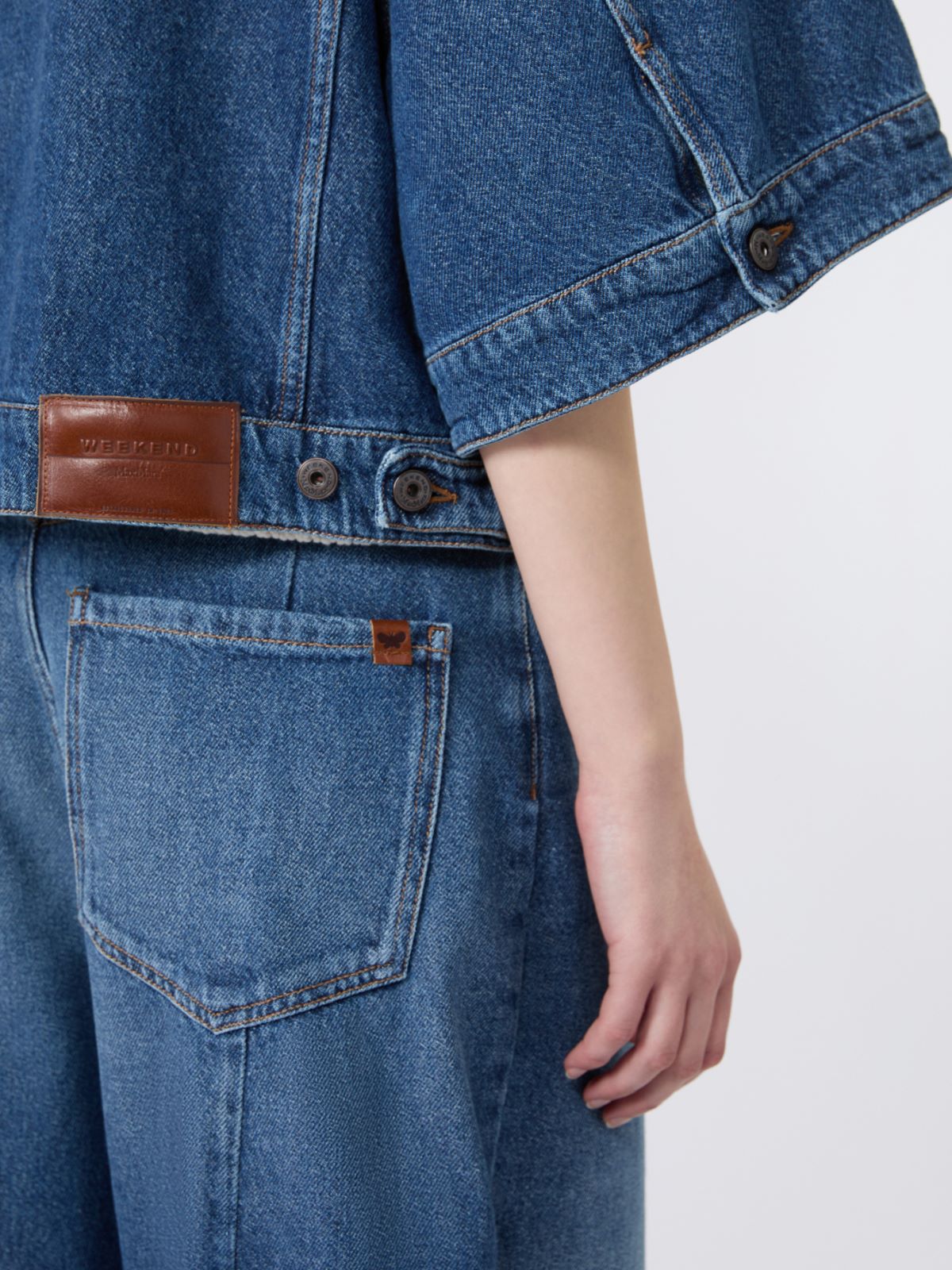 Cotton denim jacket - NAVY - Weekend Max Mara - 6