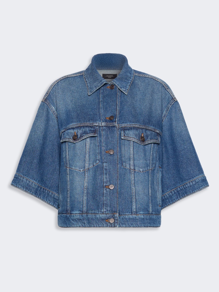 Cotton denim jacket - NAVY - Weekend Max Mara - 2
