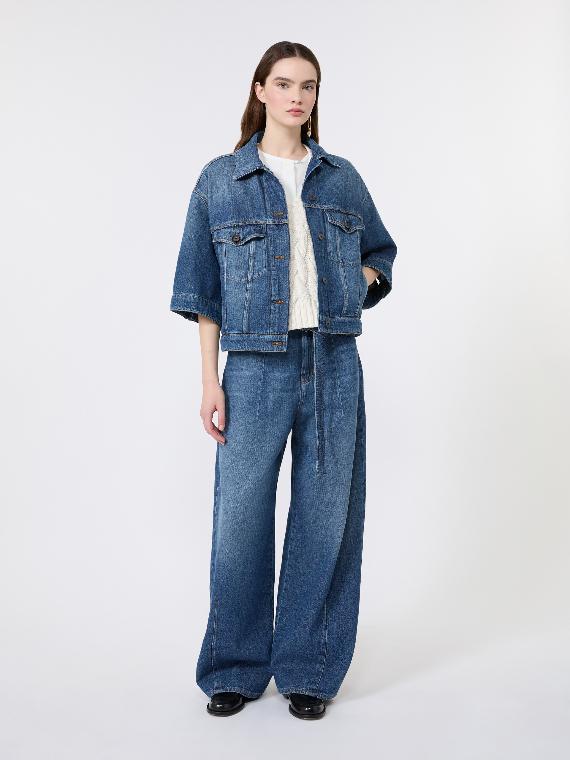 Cotton denim jacket - NAVY - Weekend Max Mara