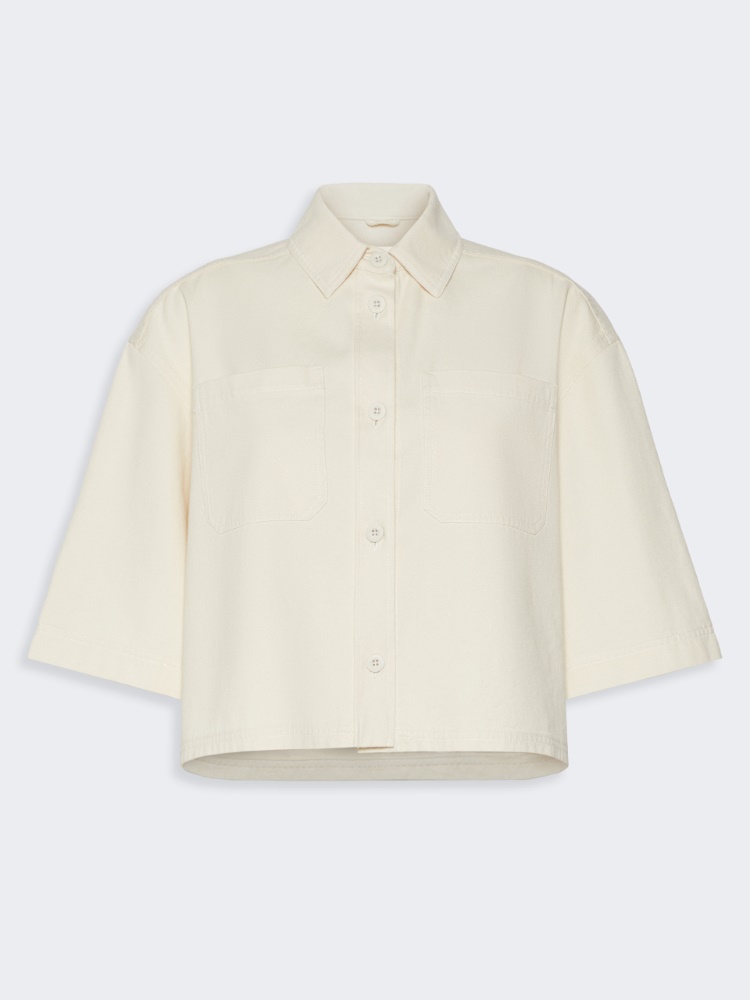 Washed cotton cropped jacket - Weekend Max Mara - 2