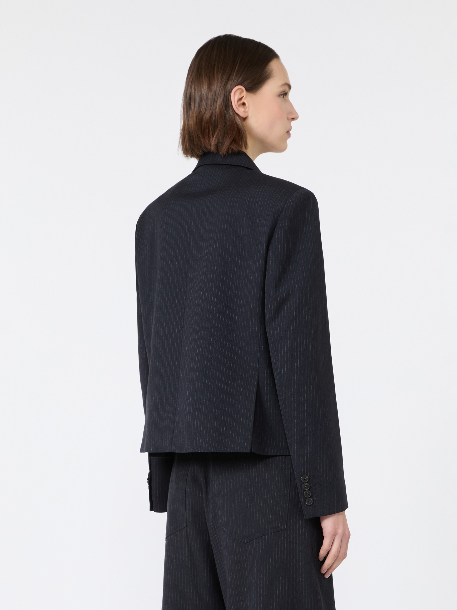 Blazer in gabardina di lana e cotone - Weekend Max Mara - 3
