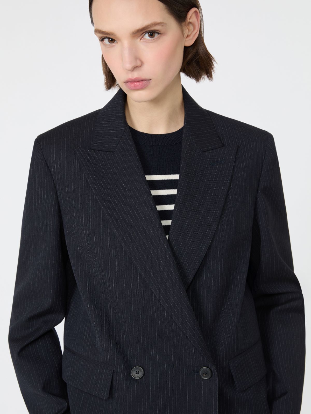 Blazer in gabardina di lana e cotone - Weekend Max Mara - 5