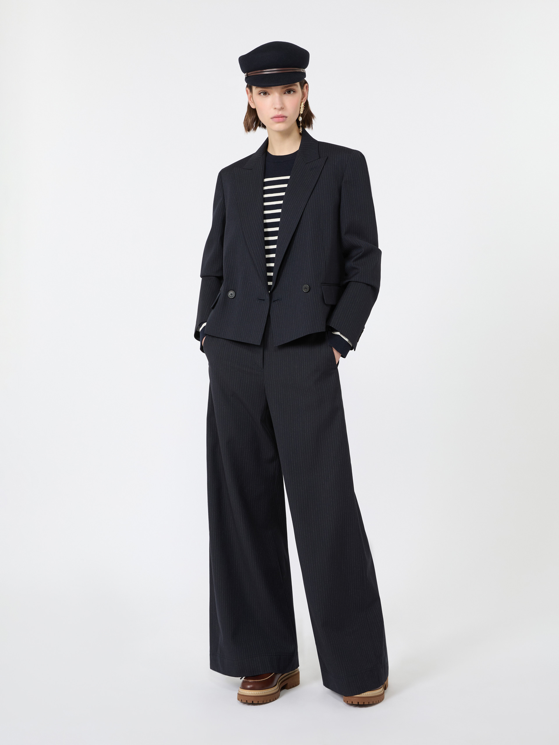 Blazer in gabardina di lana e cotone - Weekend Max Mara