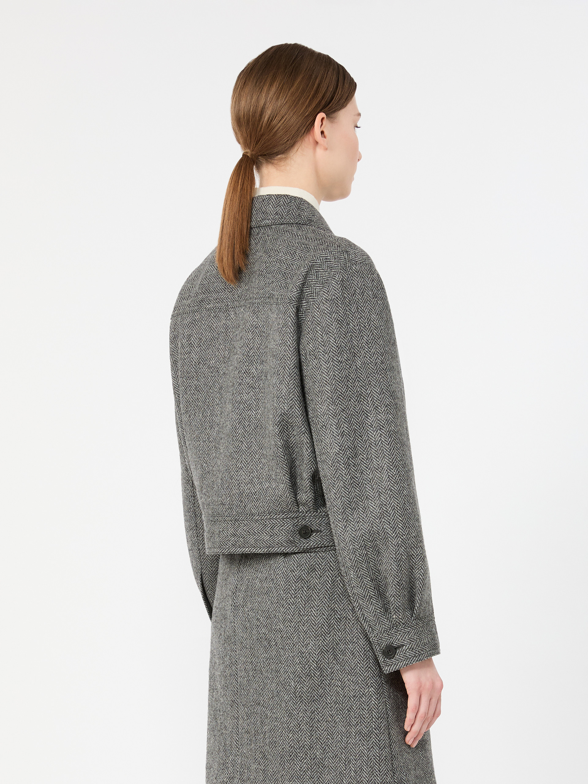 Cropped wool blend jacket - Weekend Max Mara - 3