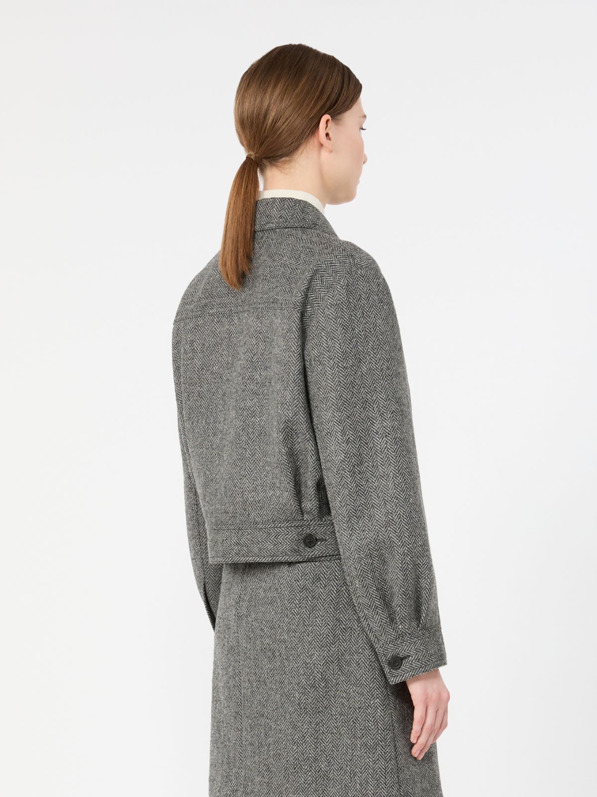 Cropped wool blend jacket - Weekend Max Mara - 3