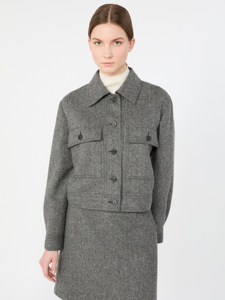 Cropped wool blend jacket - Weekend Max Mara