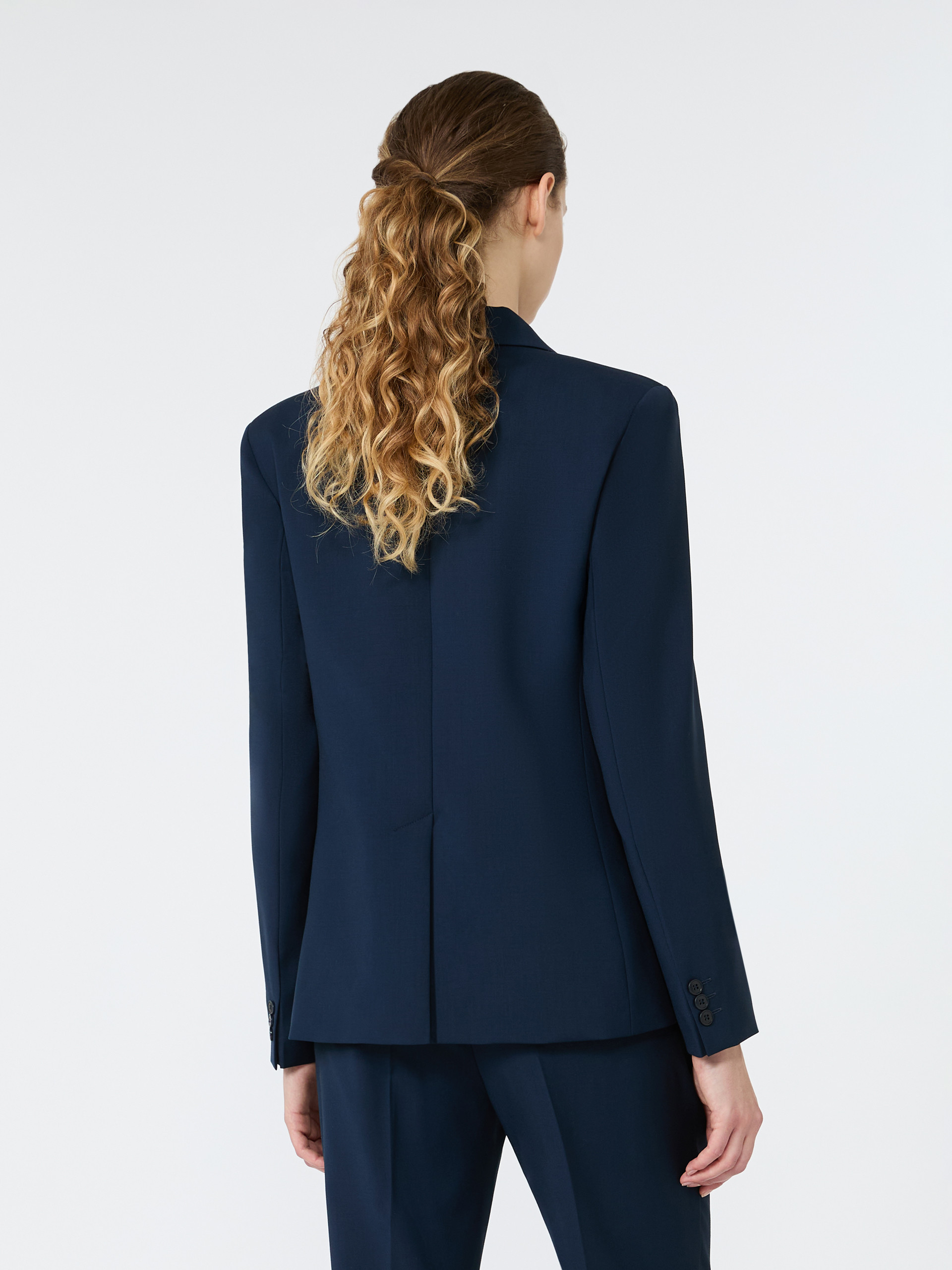 Single-breasted stretch wool blazer - Weekend Max Mara - 3