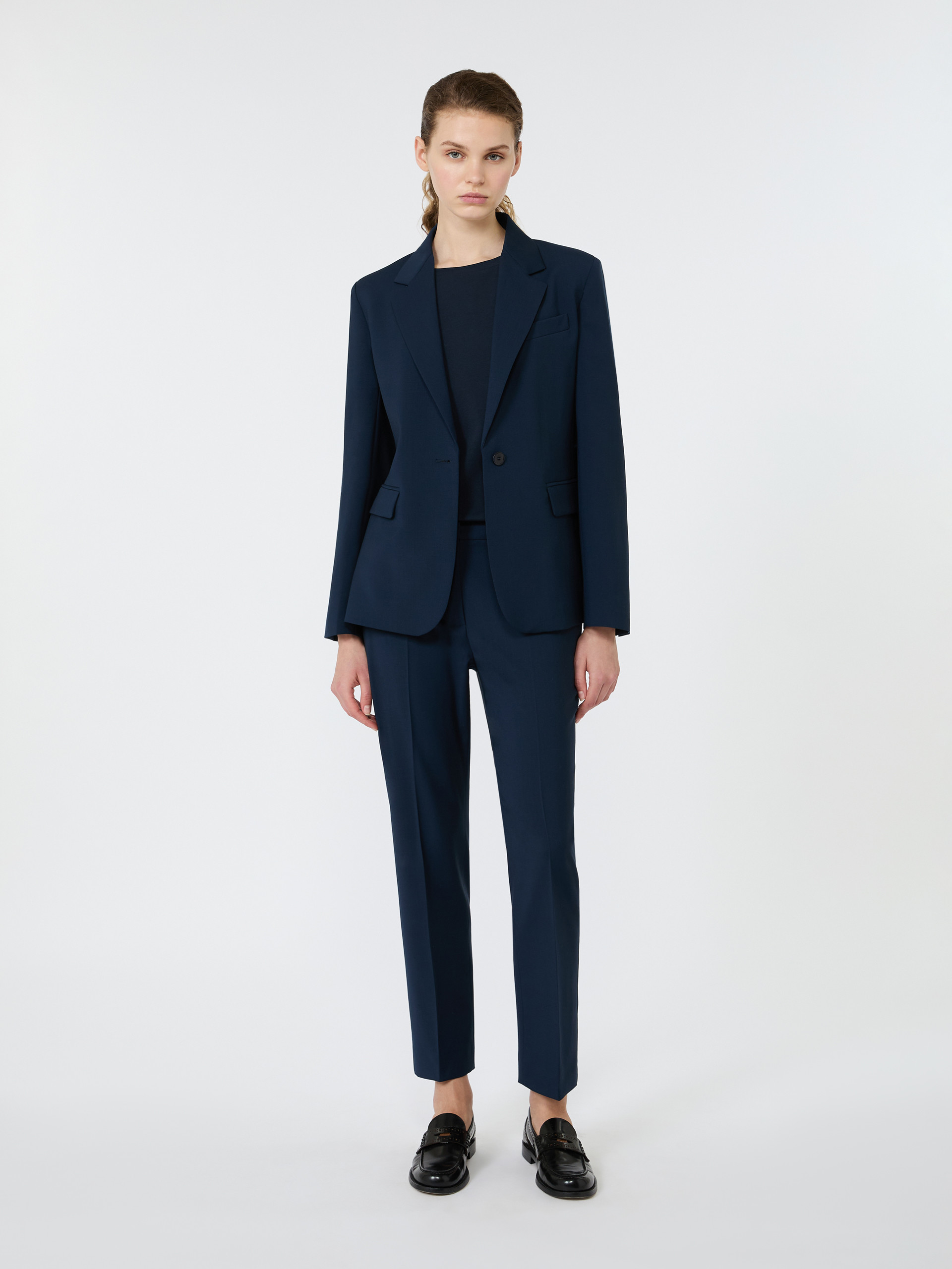 Single-breasted stretch wool blazer - Weekend Max Mara