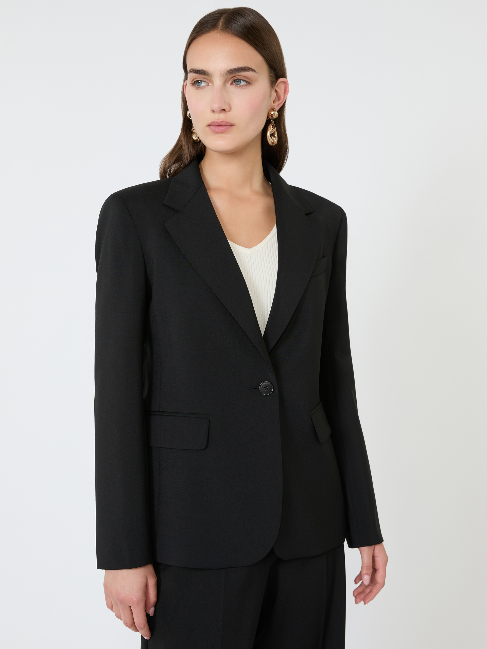 Blazer monopetto in lana stretch - Weekend Max Mara - 4