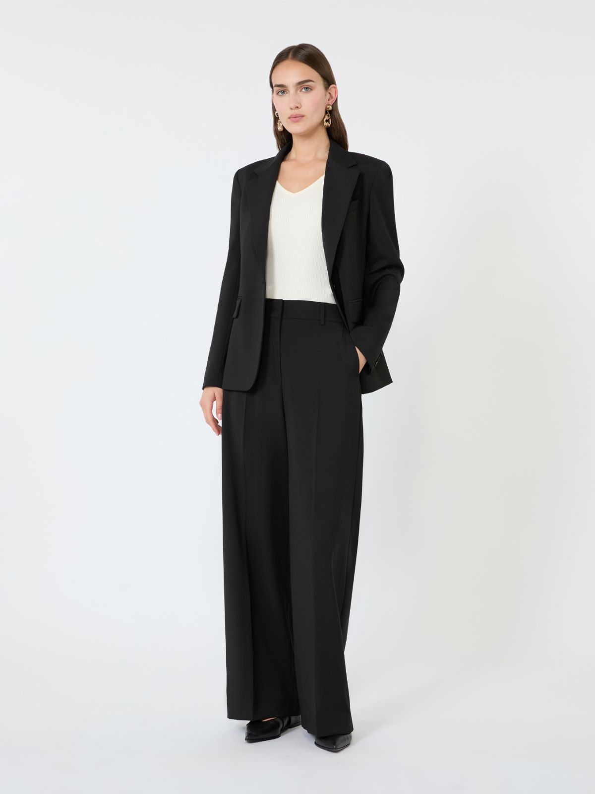 Blazer monopetto in lana stretch - Weekend Max Mara
