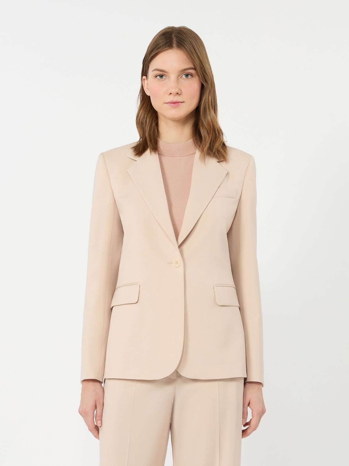 Single-breasted stretch wool blazer - POWDER - Weekend Max Mara - 2