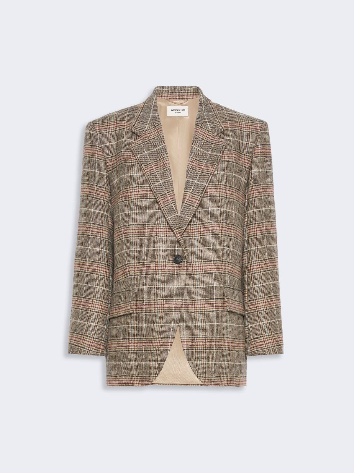 Prince of Wales check wool single-breasted blazer - Weekend Max Mara - 6