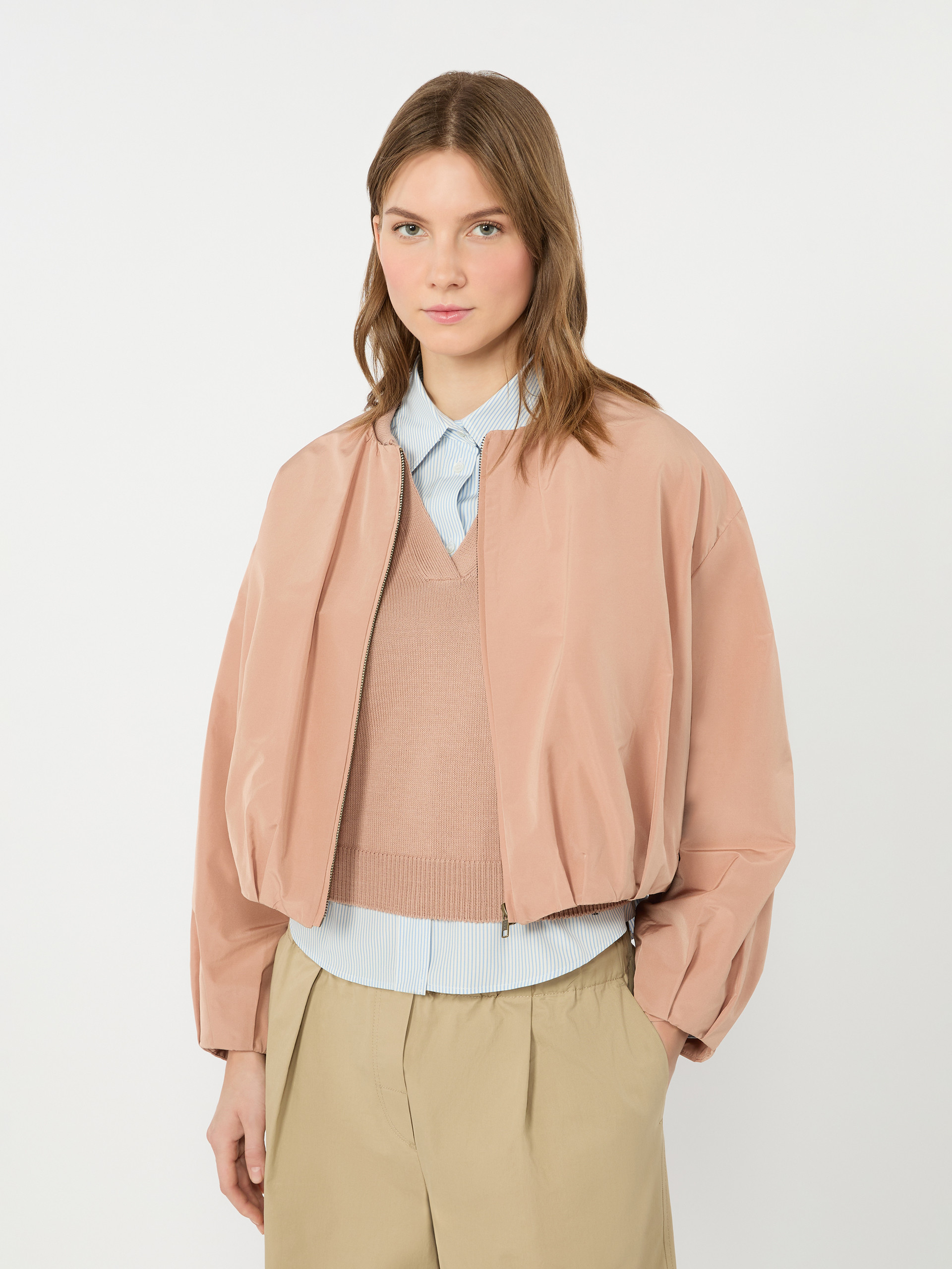 Short taffeta jacket - PINK - Weekend Max Mara - 4