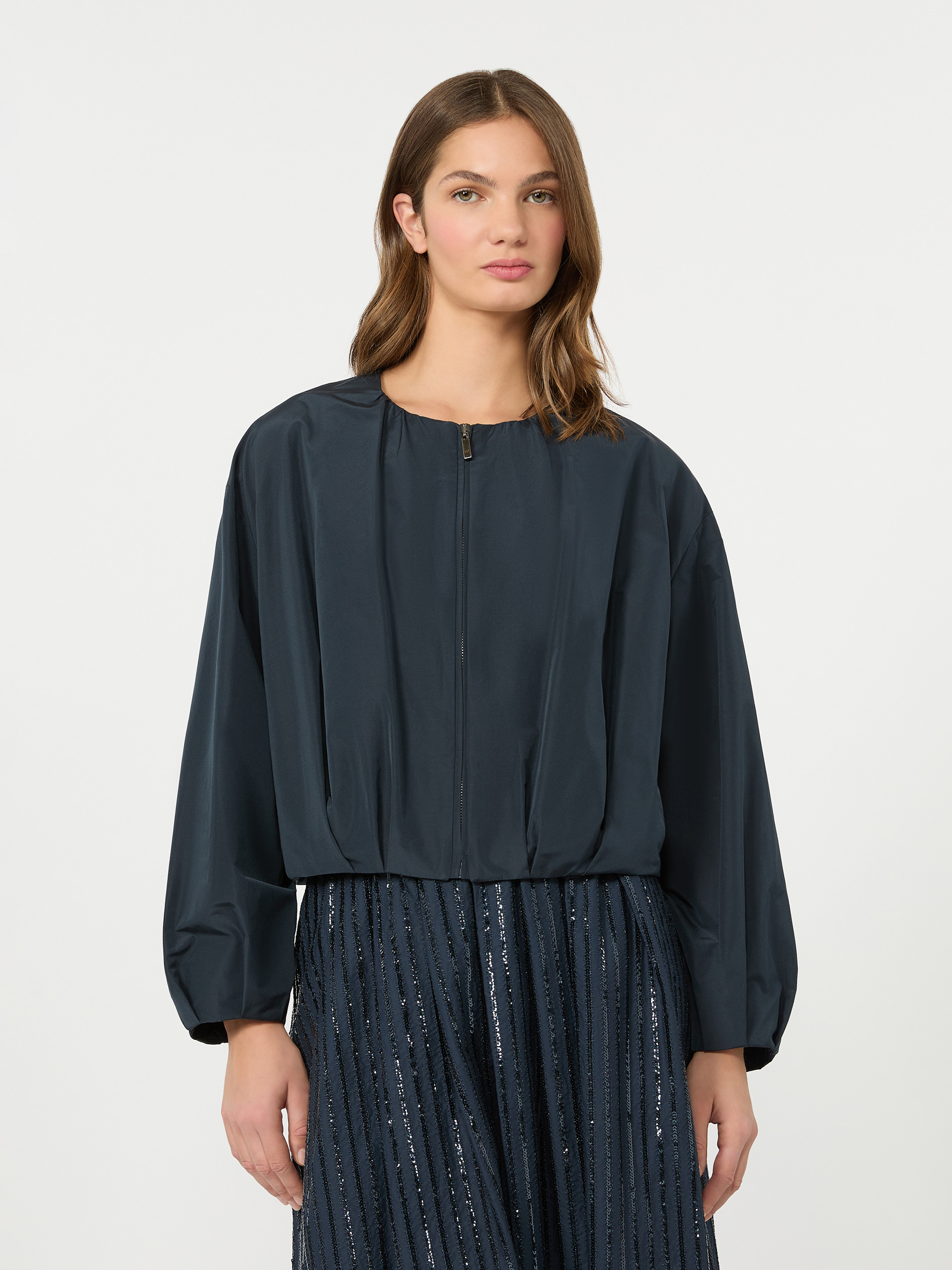 Short taffeta jacket - NAVY - Weekend Max Mara - 2