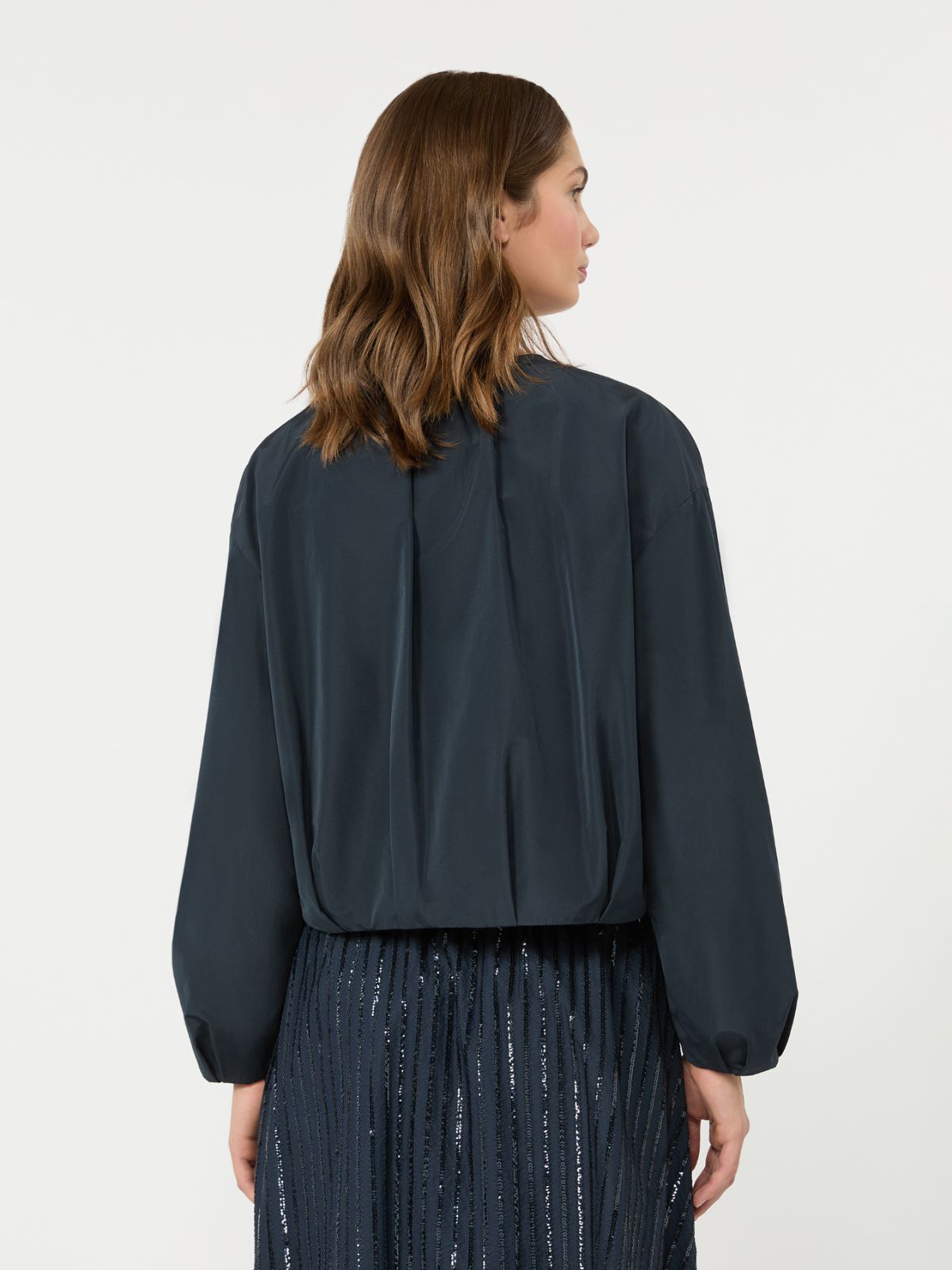 Short taffeta jacket - NAVY - Weekend Max Mara - 3