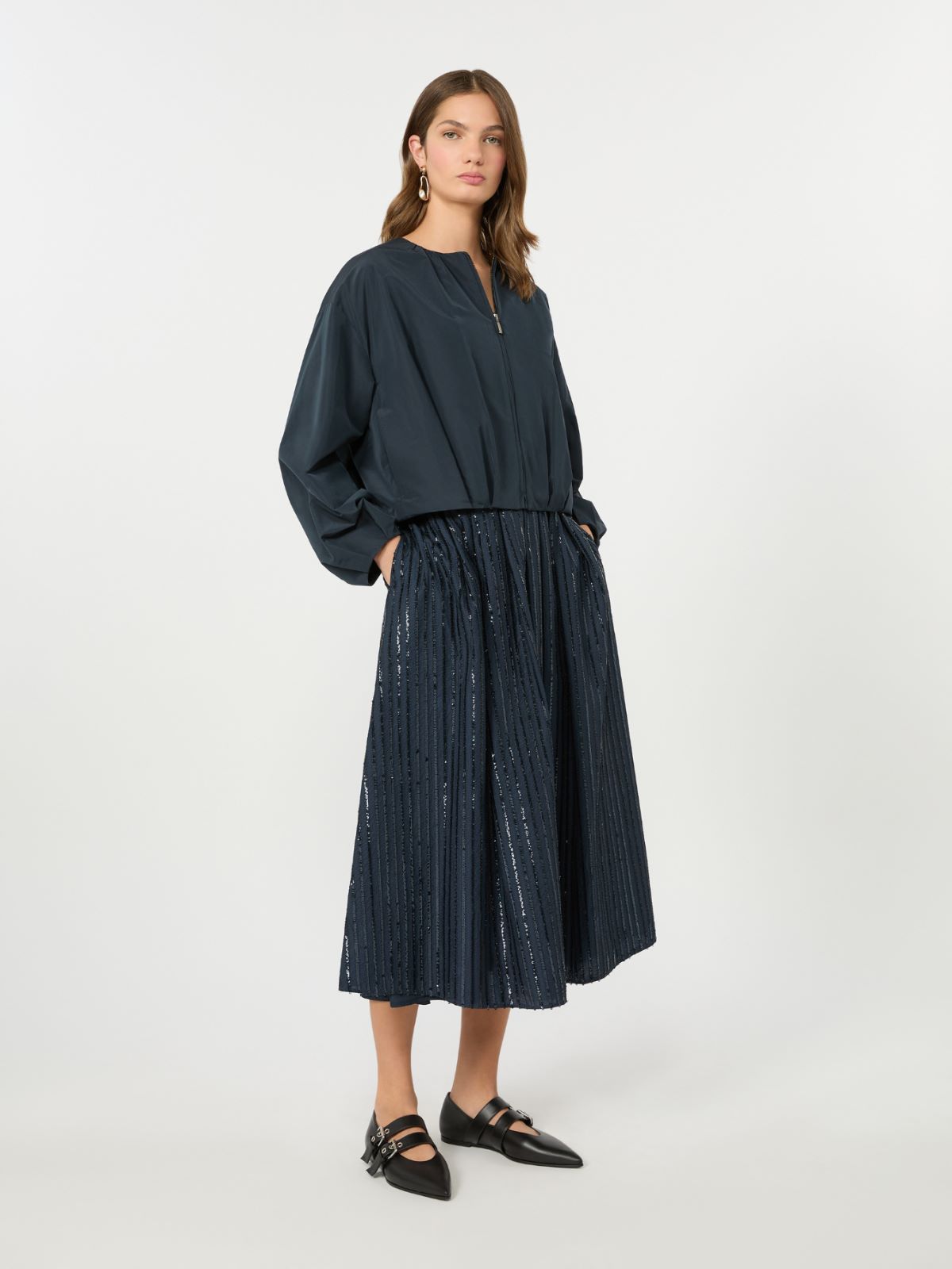Short taffeta jacket - NAVY - Weekend Max Mara