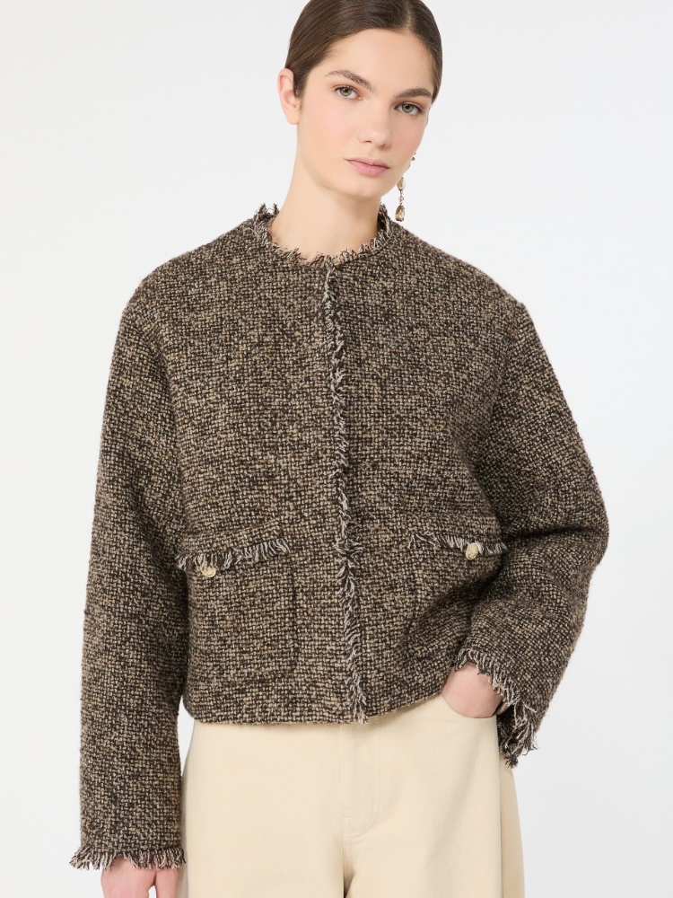 Wool blend bouclé boxy jacket - Weekend Max Mara
