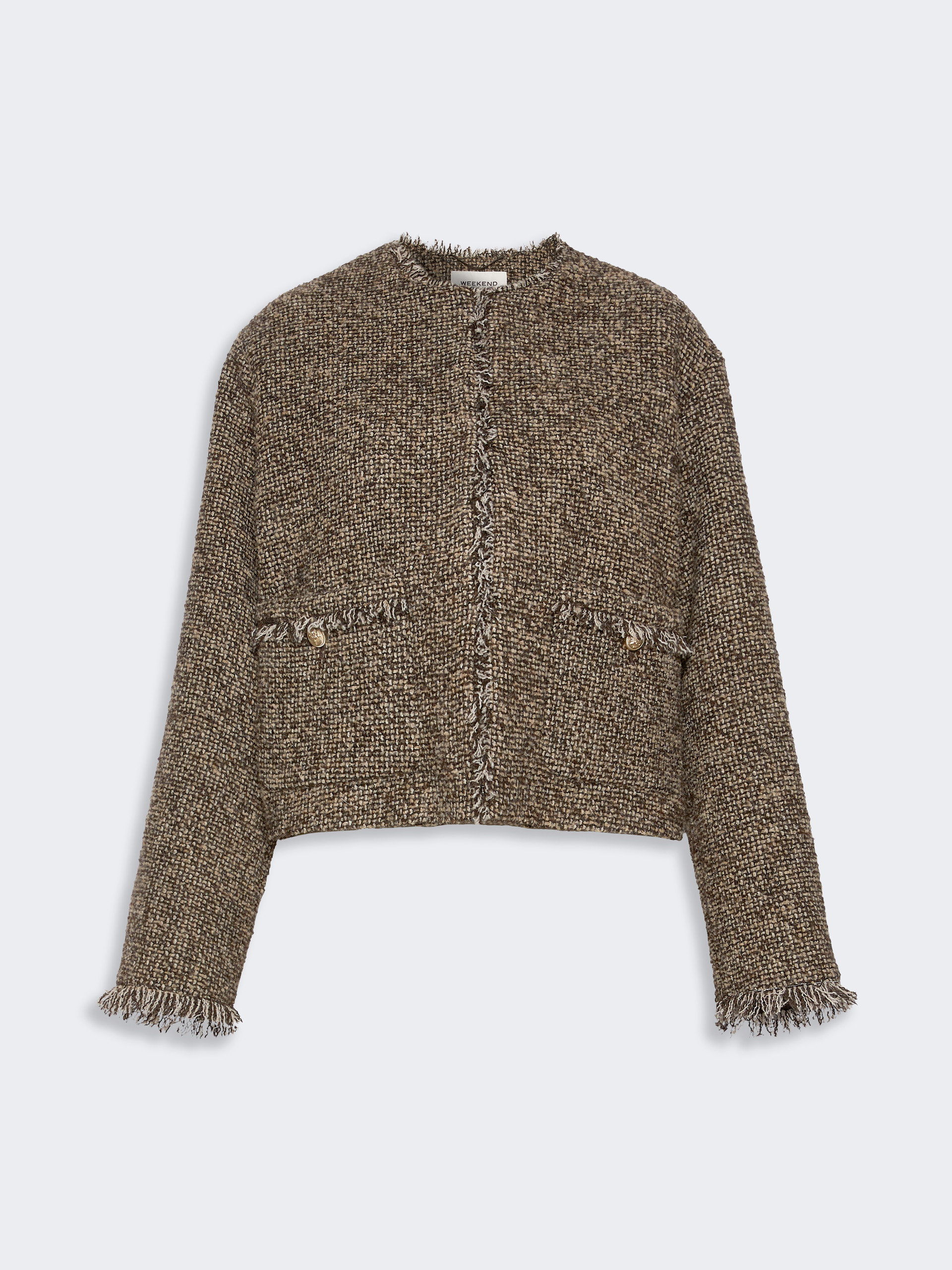 Wool blend bouclé boxy jacket - Weekend Max Mara - 5