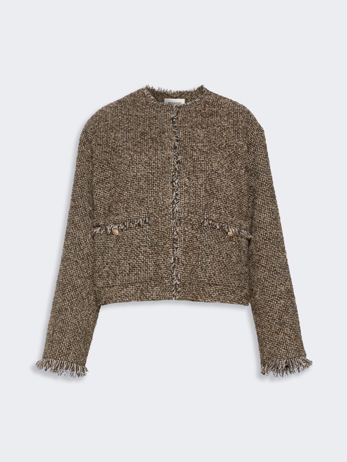 Wool blend bouclé boxy jacket - Weekend Max Mara - 5
