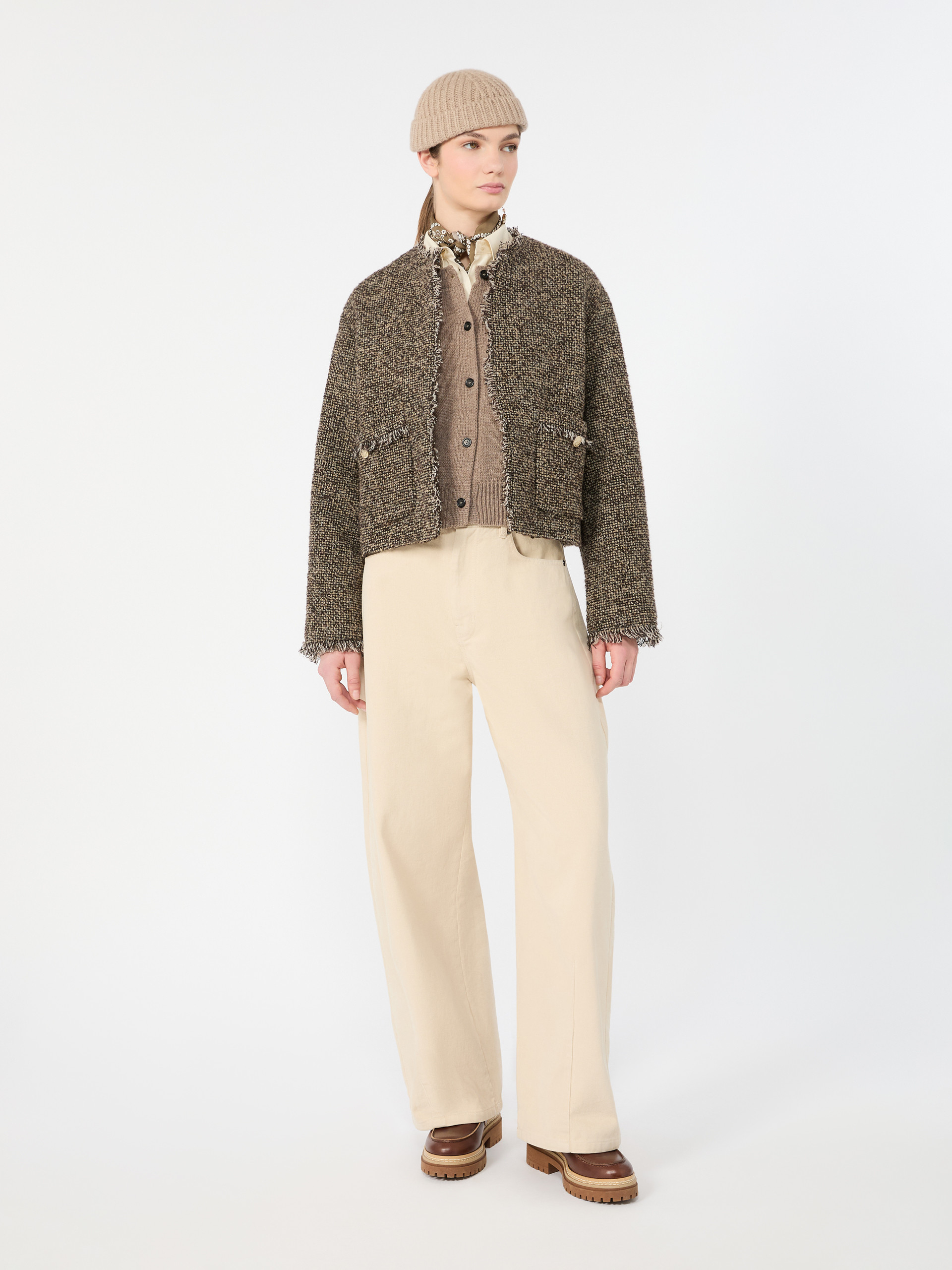 Wool blend bouclé boxy jacket - Weekend Max Mara