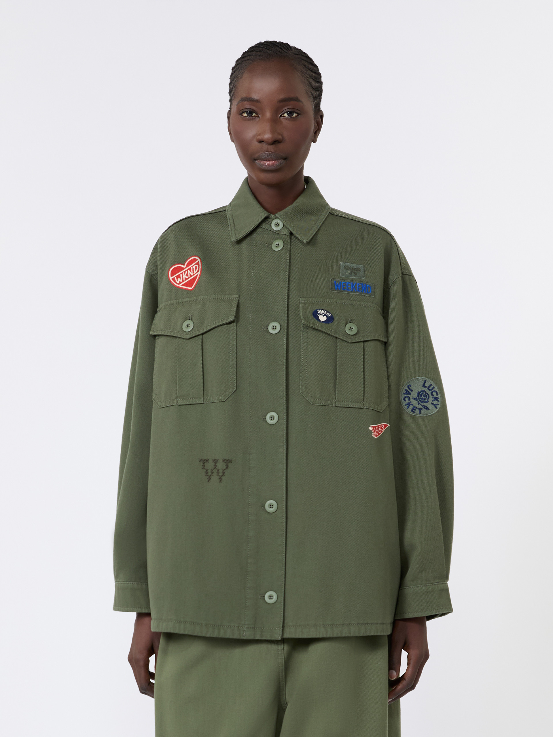 Embroidered cotton canvas jacket - Weekend Max Mara - 2