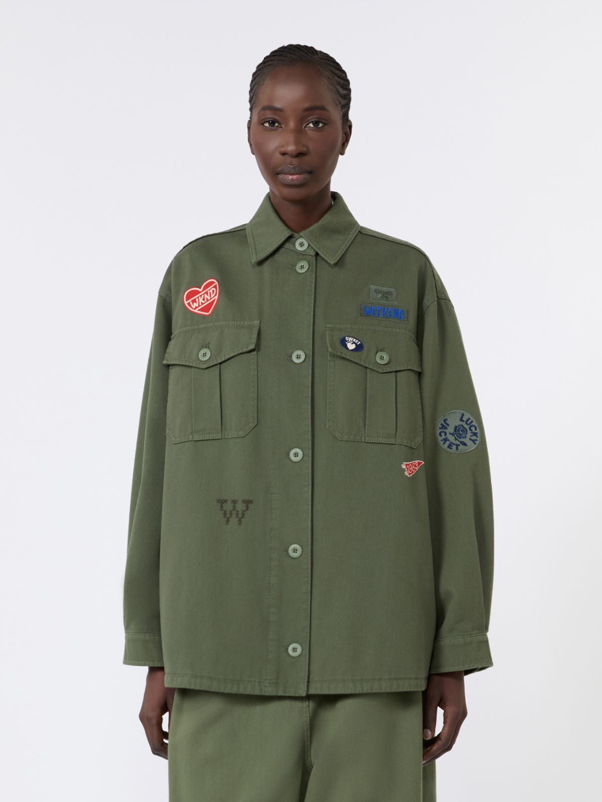 Embroidered cotton canvas jacket - Weekend Max Mara - 2