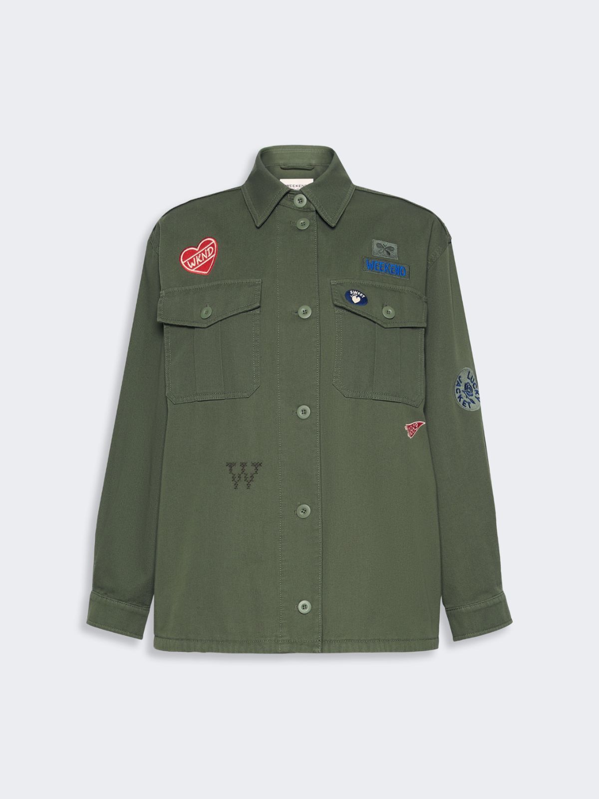 Embroidered cotton canvas jacket - Weekend Max Mara - 6