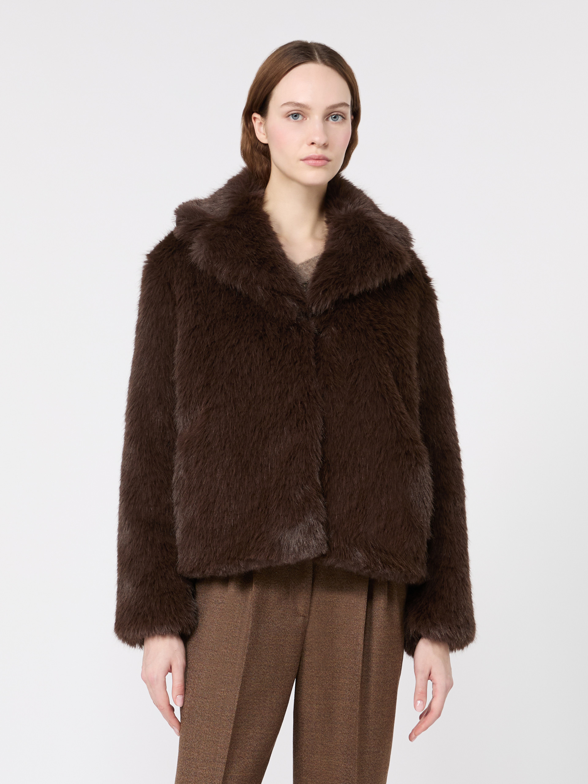 Soft textured short coat - Weekend Max Mara - 2
