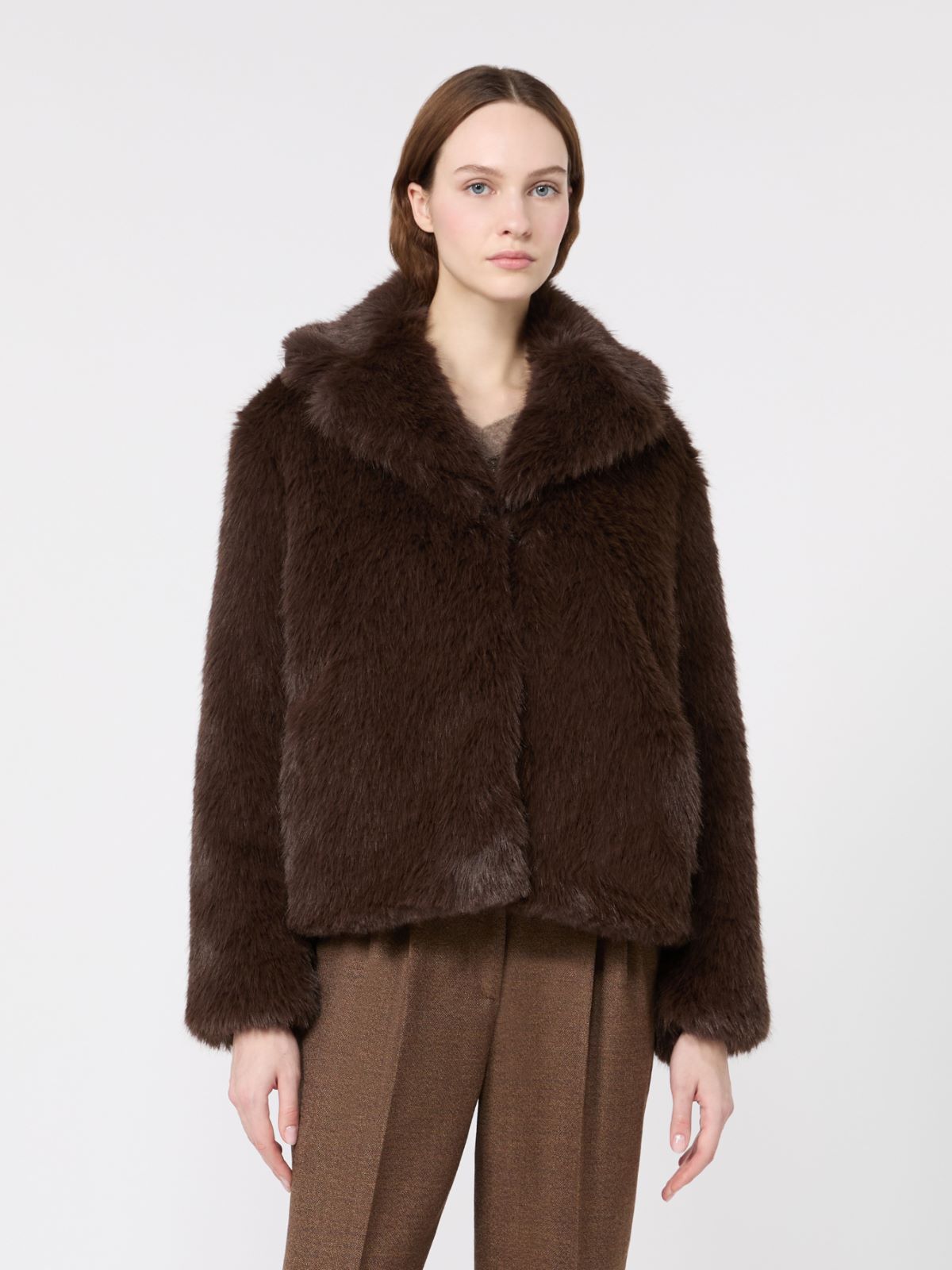 Soft textured short coat - Weekend Max Mara - 2