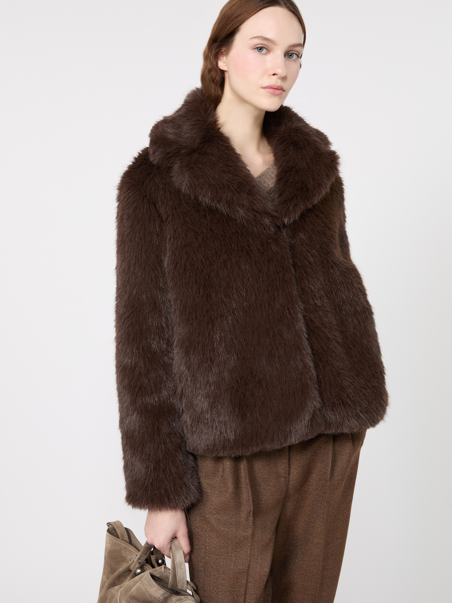 Soft textured short coat - Weekend Max Mara - 4