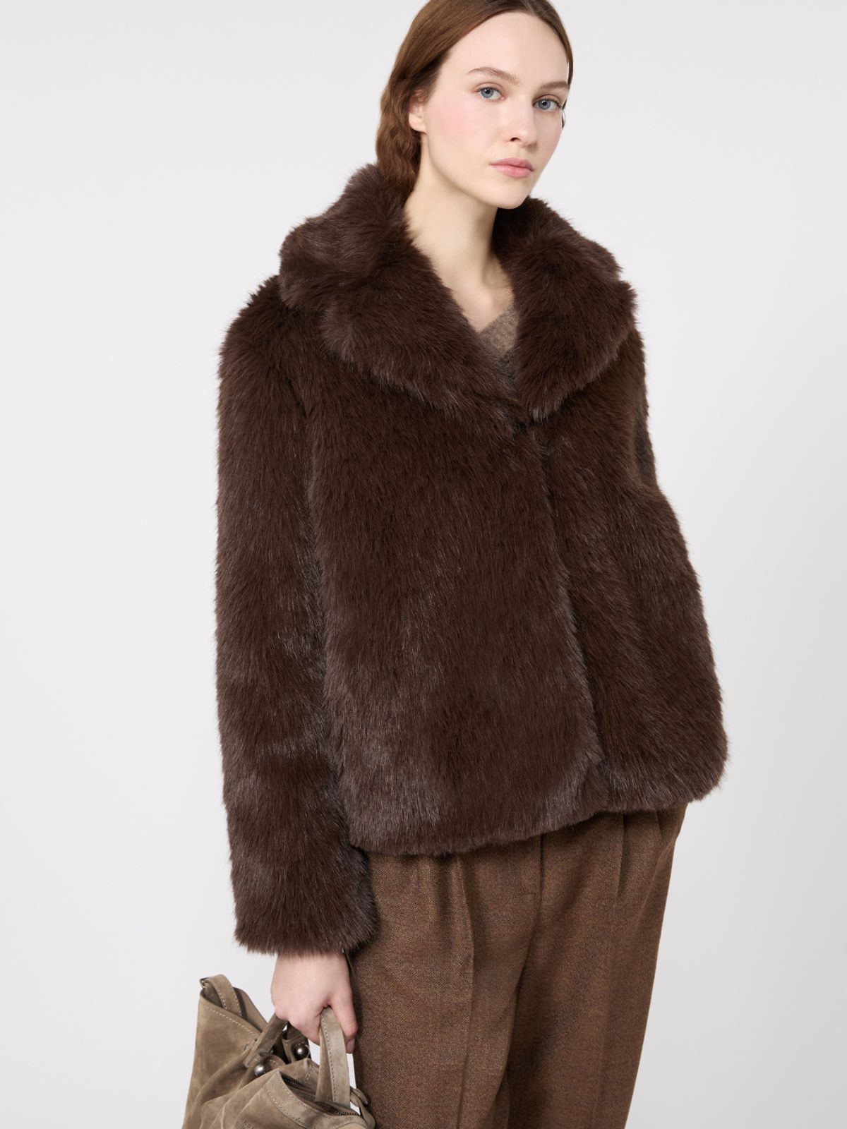 Soft textured short coat - Weekend Max Mara - 4