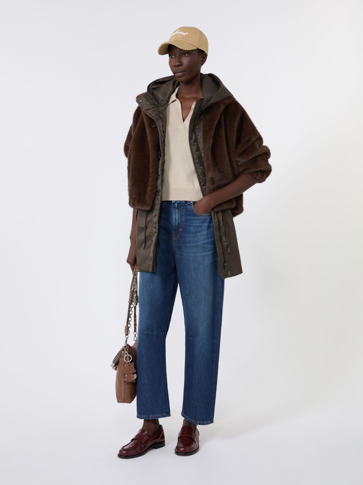 Giacca corta dalla texture soffice - MARRONE - Weekend Max Mara