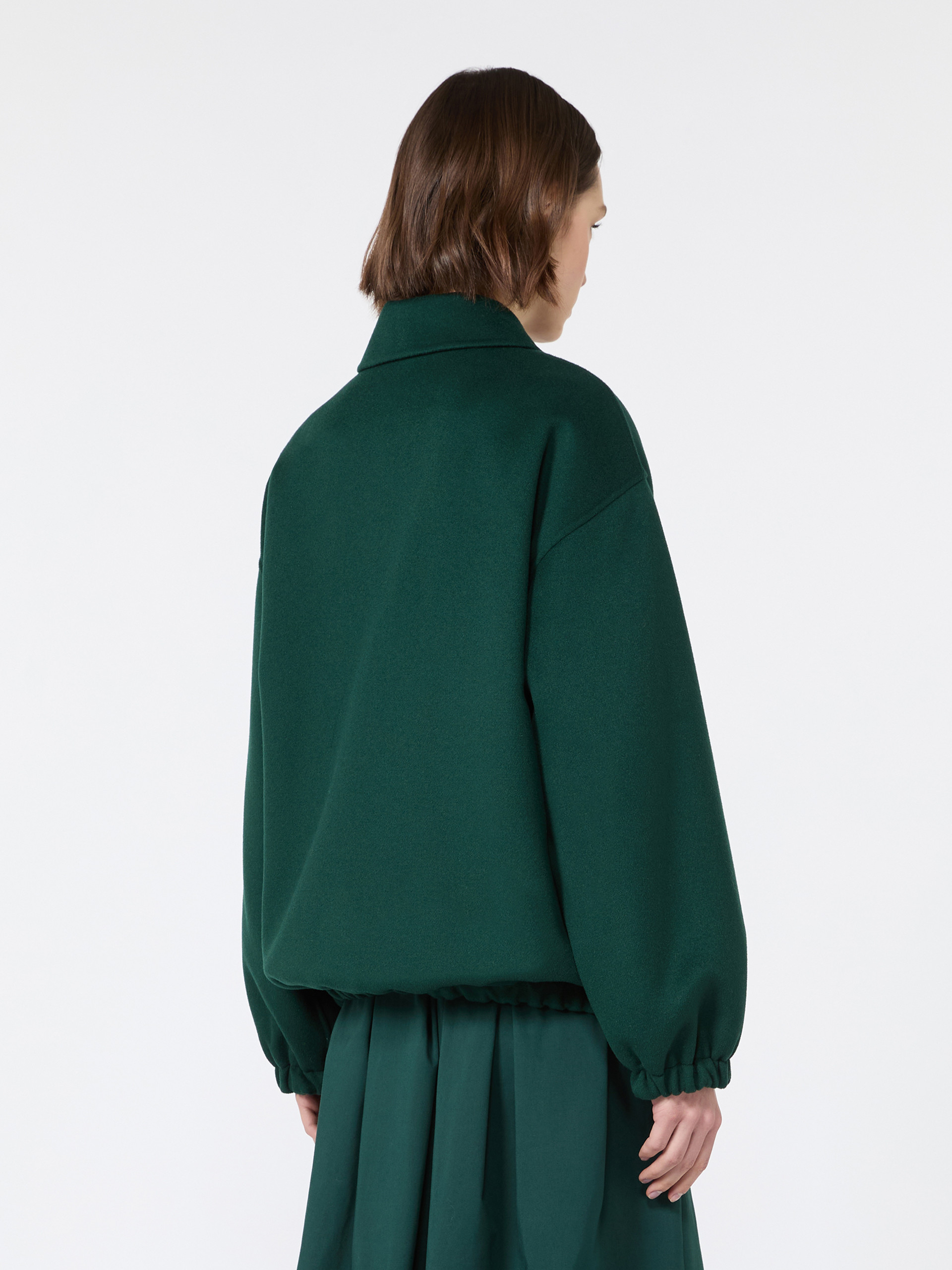 Double wool broadcloth bomber jacket - Weekend Max Mara - 3