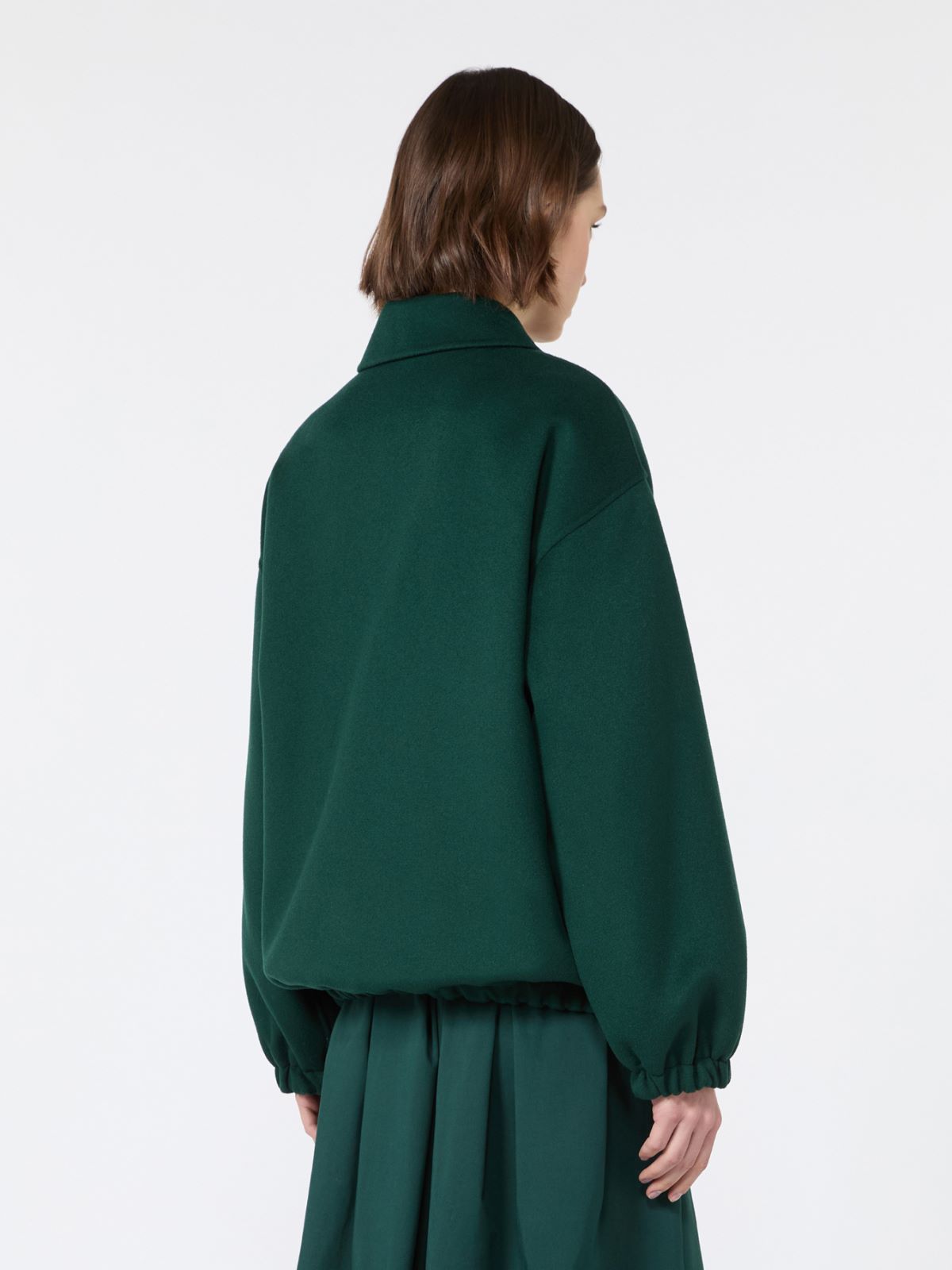 Double wool broadcloth bomber jacket - Weekend Max Mara - 3
