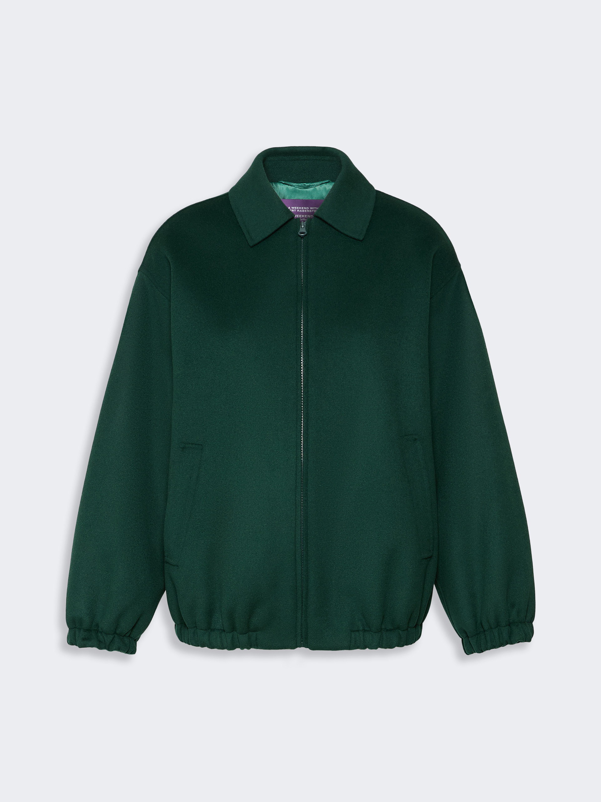 Double wool broadcloth bomber jacket - Weekend Max Mara - 6