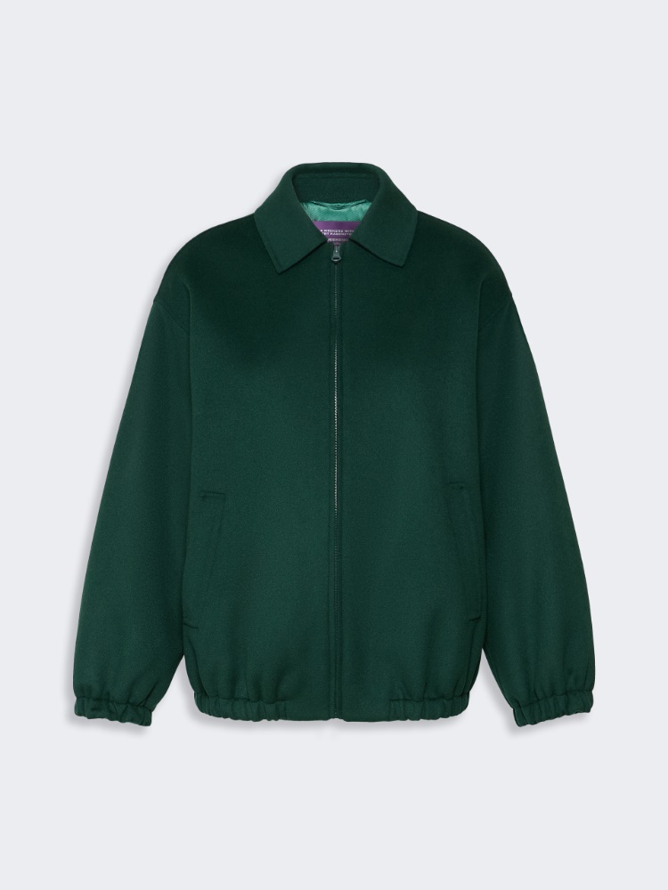 Double wool broadcloth bomber jacket - Weekend Max Mara