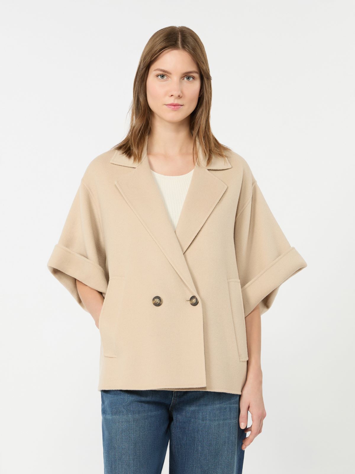 Cappotto corto in drap di lana - SABBIA - Weekend Max Mara - 2