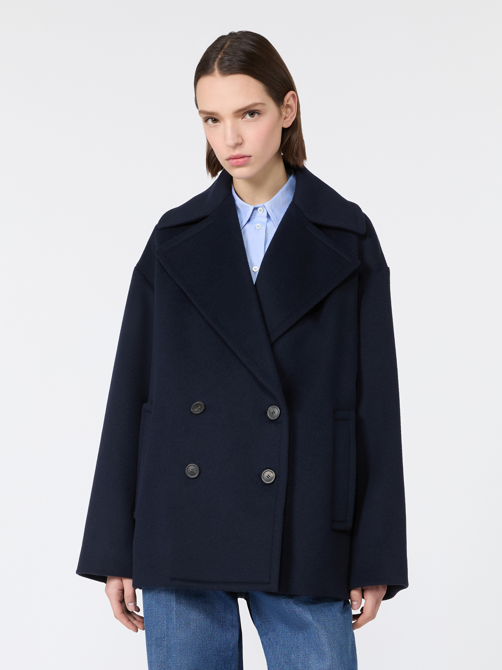 Double-sided wool double-breasted pea coat - Weekend Max Mara - 2