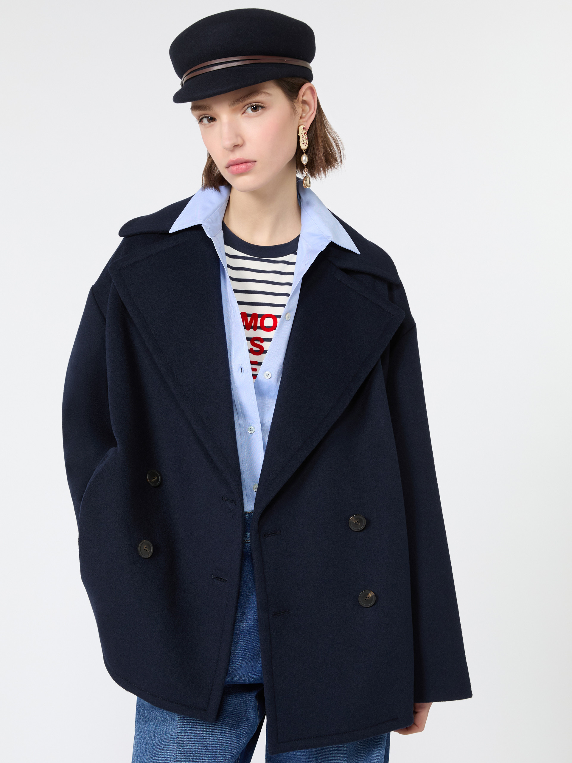 Double-sided wool double-breasted pea coat - Weekend Max Mara - 4
